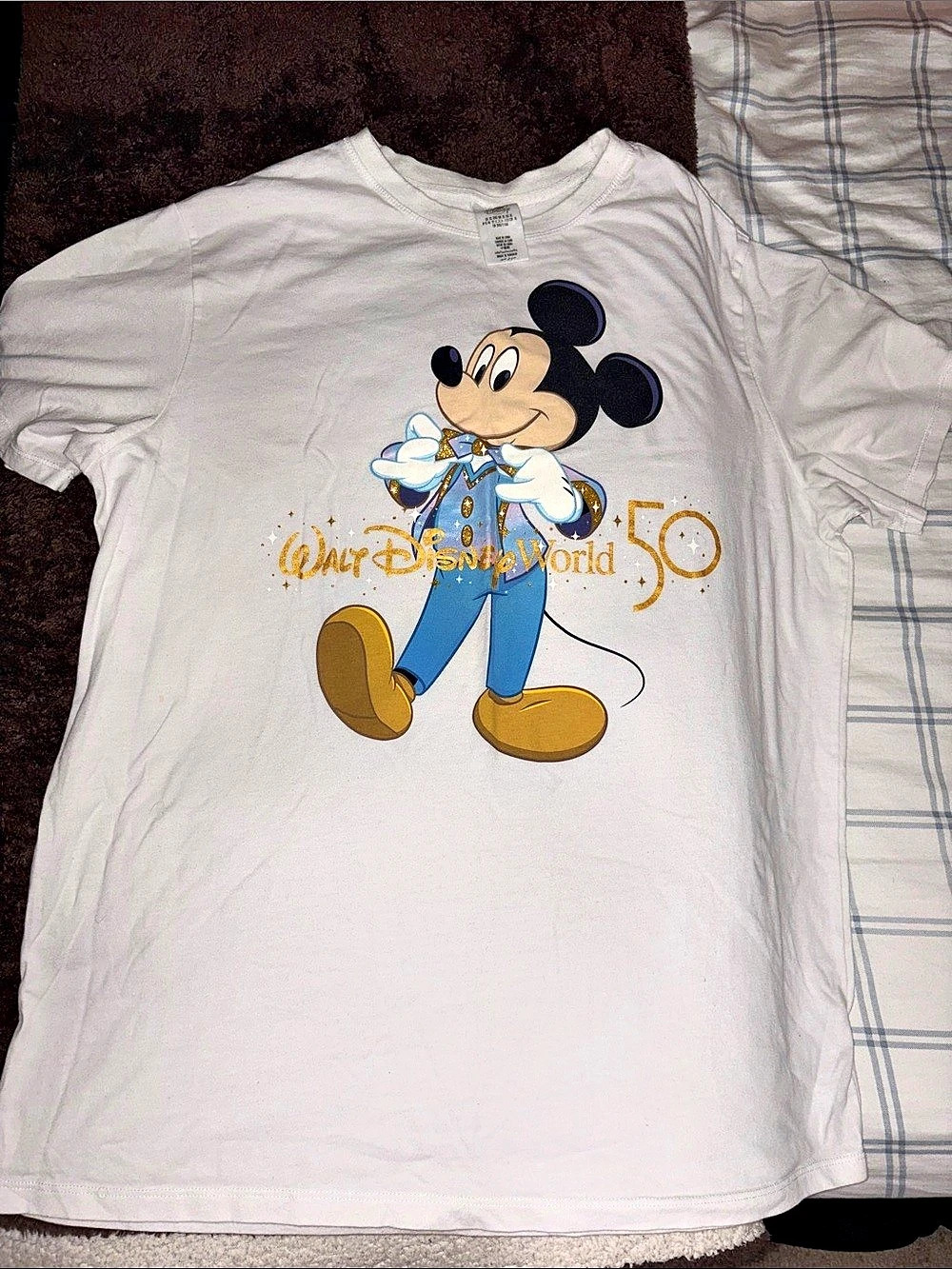Disney Walt Disney World 50th Anniversary Mickey Mouse Tuxedo T-Shirt